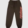 Spder Araignee Sweatpants ‘Brown’ Sp Orenge Logo